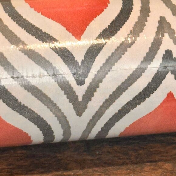 NEW A Street Prints Mirabelle Coral Red & Grey Geometric Wave Wallpaper FD22702 - Picture 9 of 9